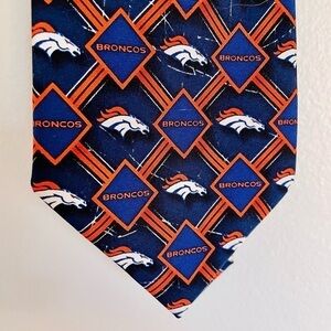 Denver Broncos Tie NFL Pro Football Gift Super Bowl Game Day Horses Let’s Ride